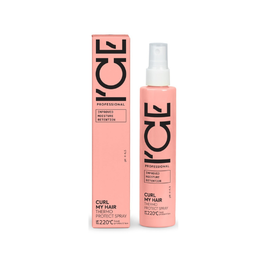 Spray termoprotector para cabello rizado